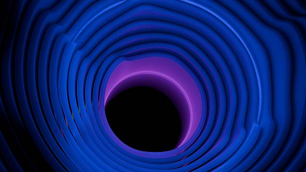 istock Abstract blue and purple wave pattern tunnel, design, background 2247591070