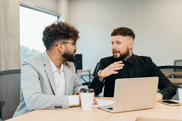 istock Business partners collaborating during an office meeting 2247592581