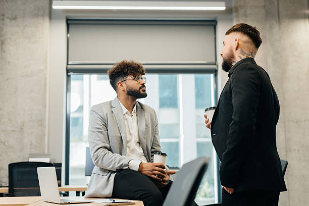 istock Businessmen discussing during an informal meeting in office 2247592993