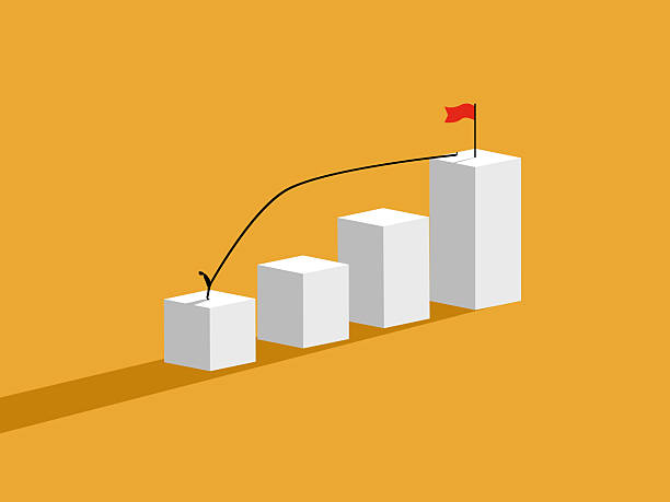 istock Businessman takes long steps to success 2247597360