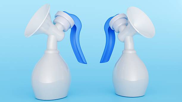 istock A 3D rendering of a manual, handheld breast pump. 2247597771