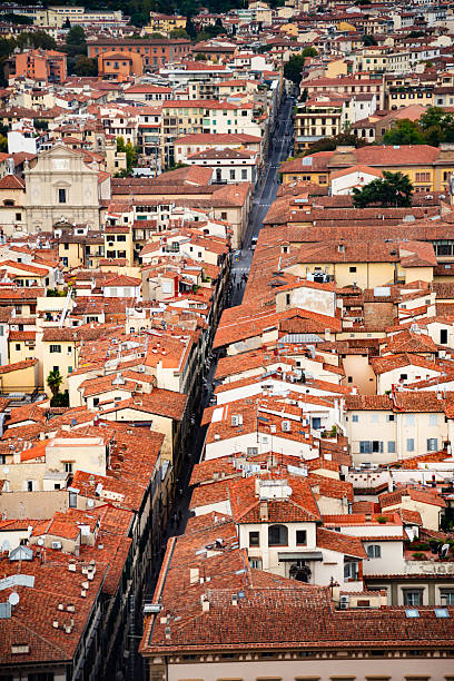 Aerial view of Florence city