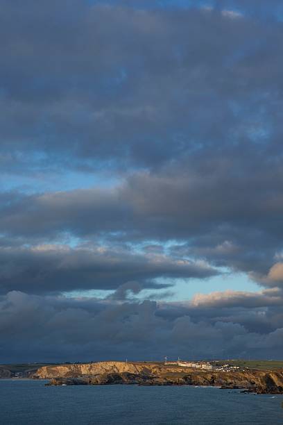 istock Coastal landscapes at sunset at Newquay 2247605083
