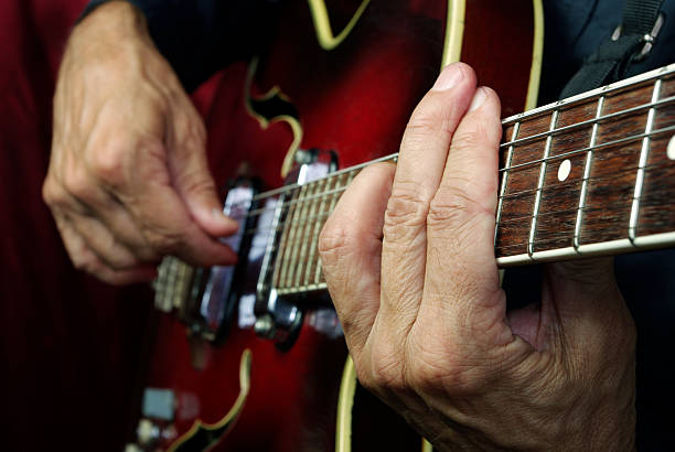 istock Guitarist hands and guitar close up 2247607992