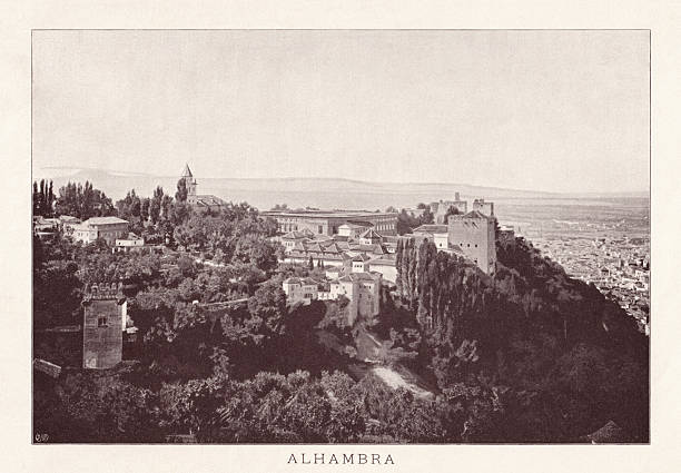 istock Historical view of the Alhambra, Spain, halftone print, published 1898 2247610576