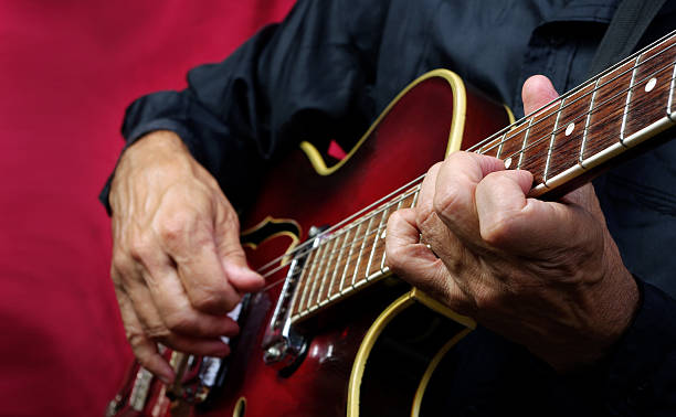 istock Guitarist hands and guitar close up 2247610744