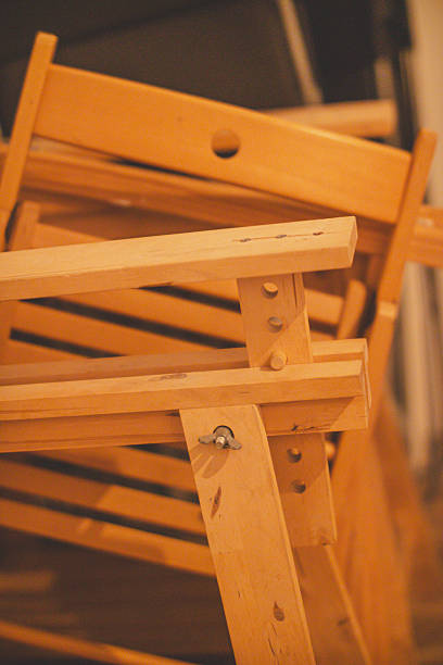 Abstract photography of chair legs