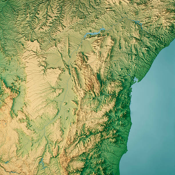 istock Bahia Brazil Topographic Map 3D Render Color 2247615264