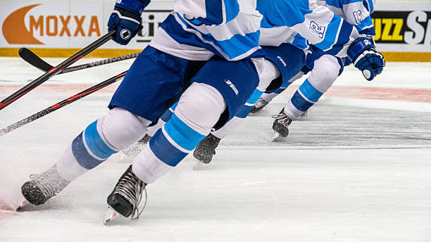 istock Ice Hockey Players Energetically Sliding During Pre Game Warm up 2247616094