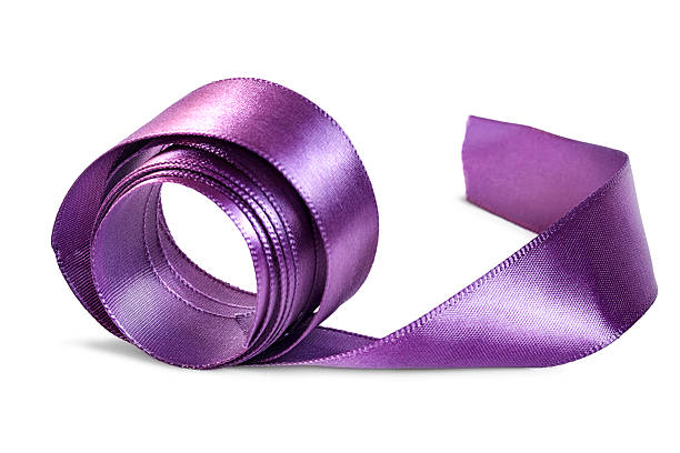 istock Purple ribbon isolated 2247619895