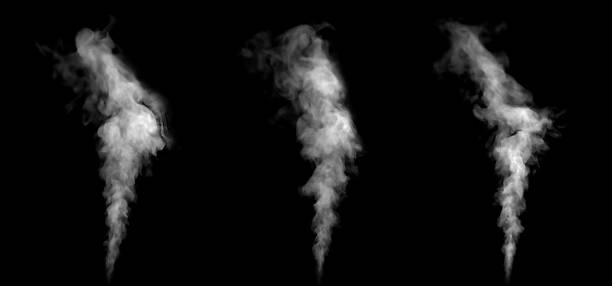 istock Dense white smoke drifting horizontally on a black background, forming soft abstract clouds and textured motion ideal for creative design overlays, visual effects, and modern artistic projects. 2247622137