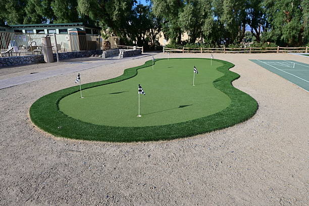 istock Pitch and put golf course in Death Valley. 2247622251