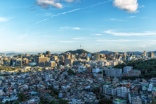 istock Sunset over Seoul South Korea 2247625213