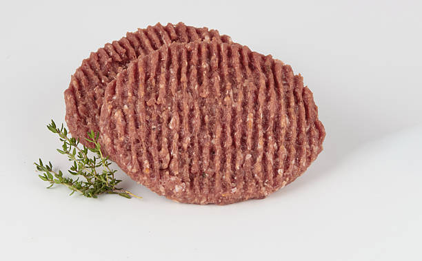 istock Burger meat Thyme leaves isolated nature background with clipping path 2247627606