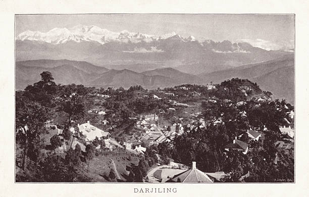 istock Historical view of Darjeeling, India, halftone print, published in 1898 2247628419