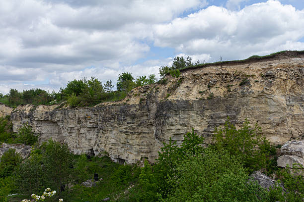 istock Cliffside landscape with lush greenery and cloudy sky during daytime near a natural park 2247635714