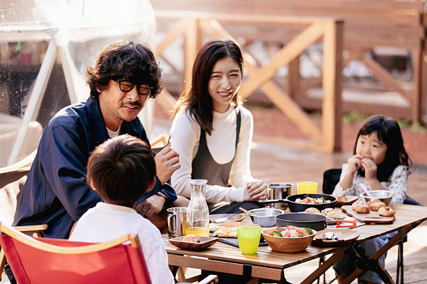 istock Family enjoying camping and glamping 2247637395