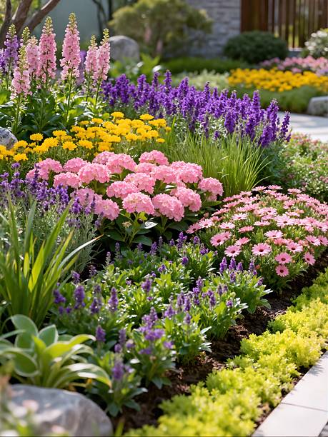 istock Garden with Colorful Flowers 2247638501
