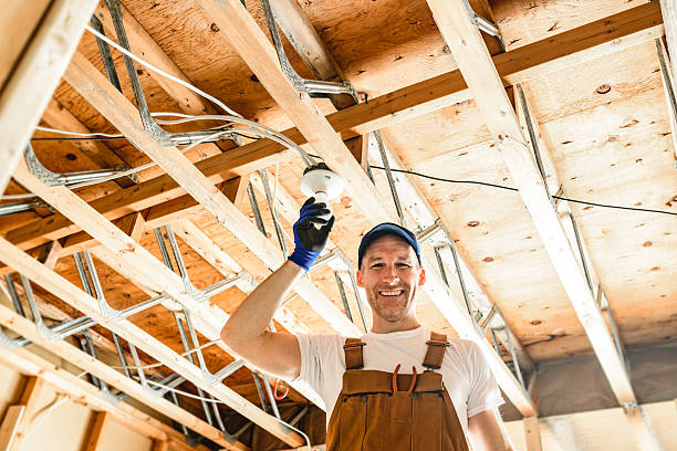 istock An Electrician Male Working on basement bulb 2247644443