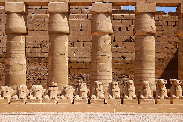 istock Ram Headed Sphinxes And Columns At Karnak Temple Luxor, Egypt 2247648894