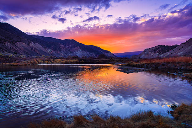 istock Eagle River Sunset in Late Autumn 2247649071