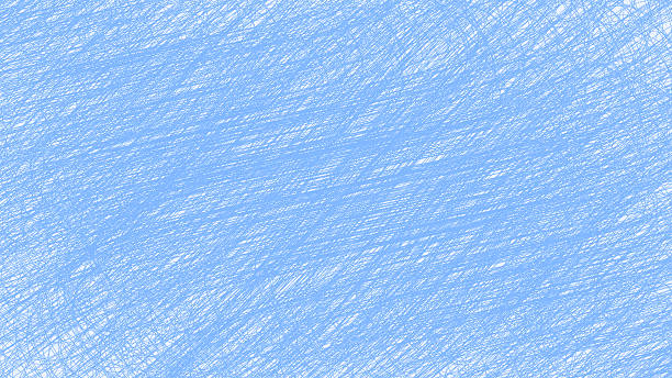 Abstract Hand Drawn Scribble Texture Background in Blue
