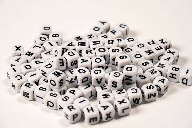 istock Colorful letter beads scattered on a white background for crafting 2247664267