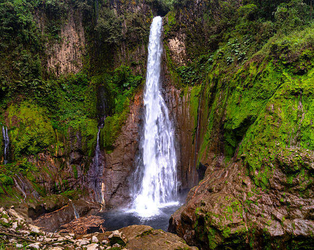 istock Tropical waterfall El Toro in Costa Rica. 2247667788