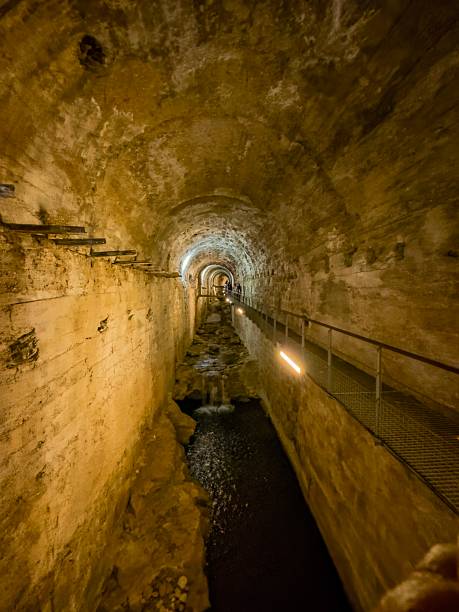 istock Underground vaulted tunnel of the Cerezuelo River beneath Cazorla 2247672885