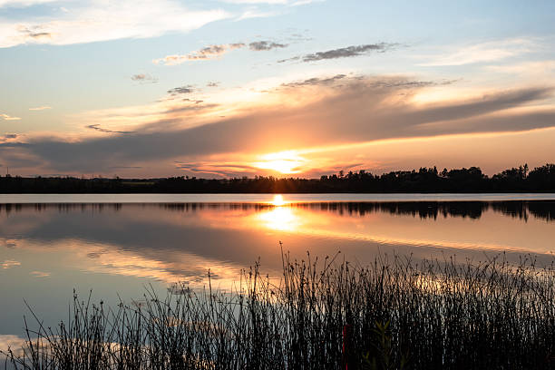 istock View of a summer sunset at Lacombe Lake, Alberta 2247676366