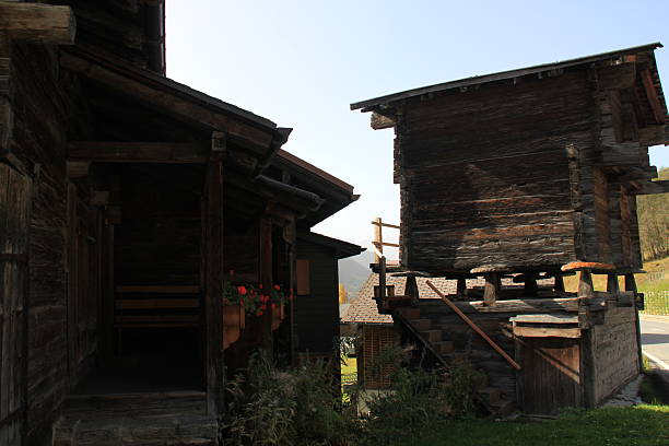 istock Wooden house hut. 2247679119