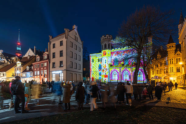 Riga, Latvia: November 16, 2025:Light Festival \