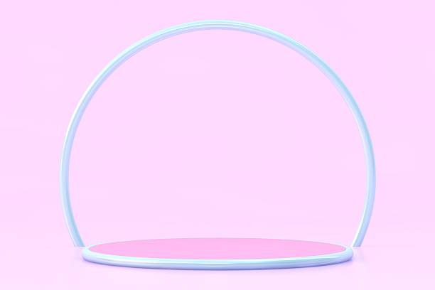 istock 3D Pastel Ring Podium – Minimal Circular Stage for Product Display and Modern Abstract Background 2247683502