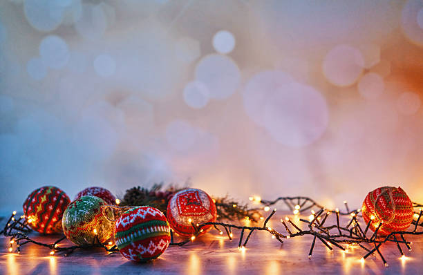 istock Christmas Decoration with Ornaments and Holiday Lights 2247686217