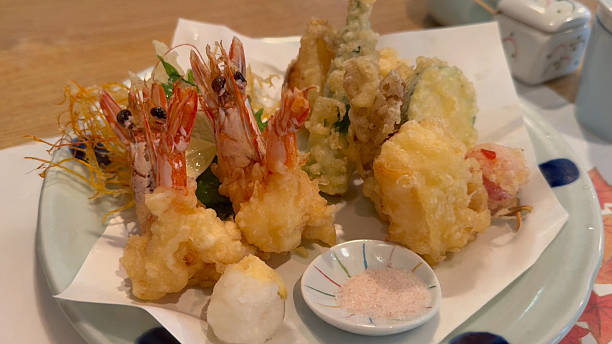 istock Assorted Tempura Platter with Jumbo Prawns and Seasonal Vegetables 2247705875
