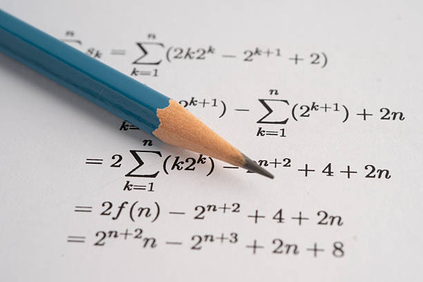 istock Pencil on mathematic formula exercise test paper in education school. 2247706190