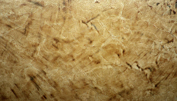 istock Light brown onyx, polished natural stone surface with a smoky pattern, close-up. 2247710712