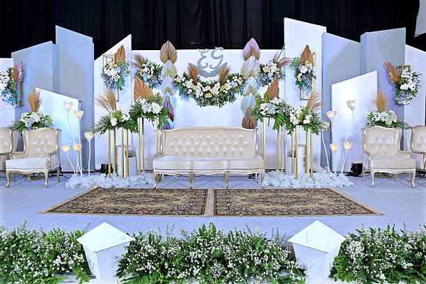 istock Elegant Modern Indoor Wedding Reception Stage Decoration in Klaten, Indonesia 2247718432