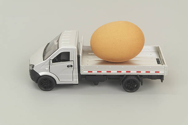 istock Truck on blue background. 2247722395