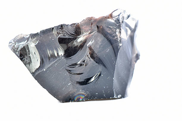 istock Fractured Dark Tetrahedrite Mineral Specimen on White Background 2247728050