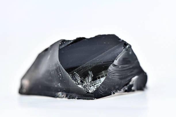 istock Fractured Dark Tetrahedrite Mineral Specimen on White Background 2247728107