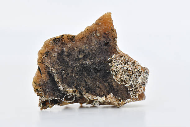 istock Rough Limonite Mineral Ore Specimen on White Background 2247729064