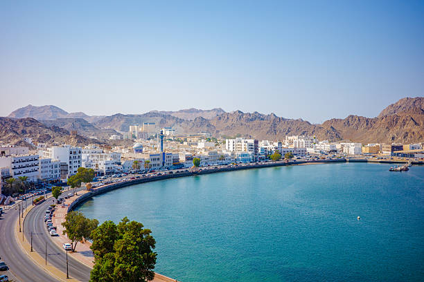 istock Waterfront Cityscape of Muttrah Corniche with Mountain Backdrop in Muscat, Oman 2247734574