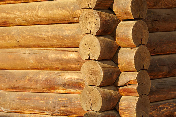 istock A log cabin with a wooden wall 2247741359