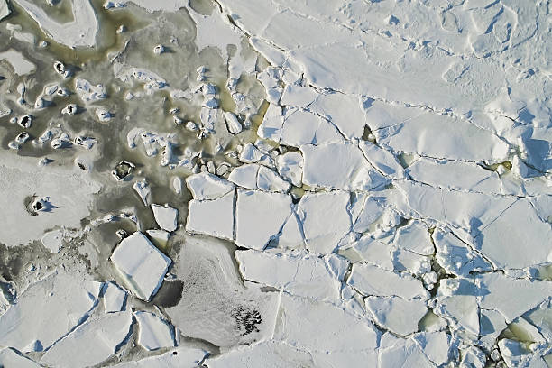 istock Aerial view frozen ice sea 2247749349