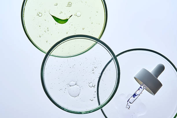 istock Textures of cosmetics in petri dishes. 2247751372