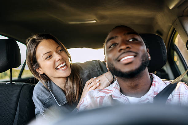 istock Couple enjoying car ride together in nature 2247753600
