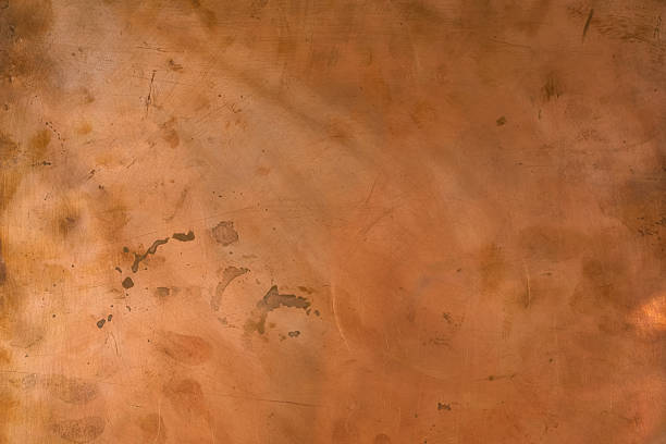 istock Aged Scratched Copper Metal Texture with Fingerprints and Natural Imperfections. 2247753975