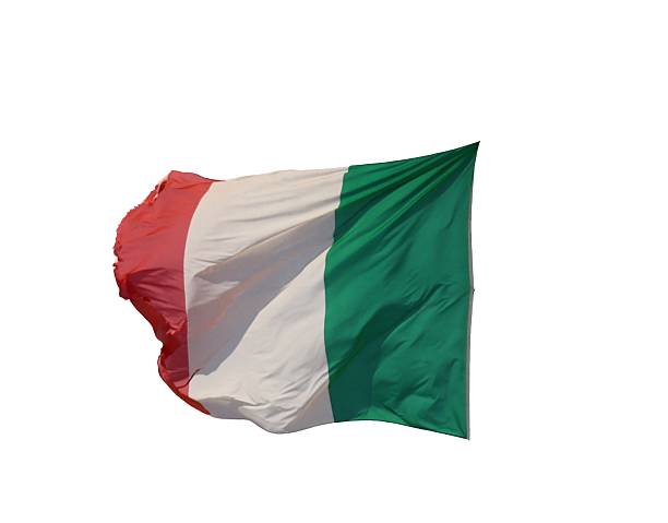 istock Italy national flag waving isolated white background 2247755834