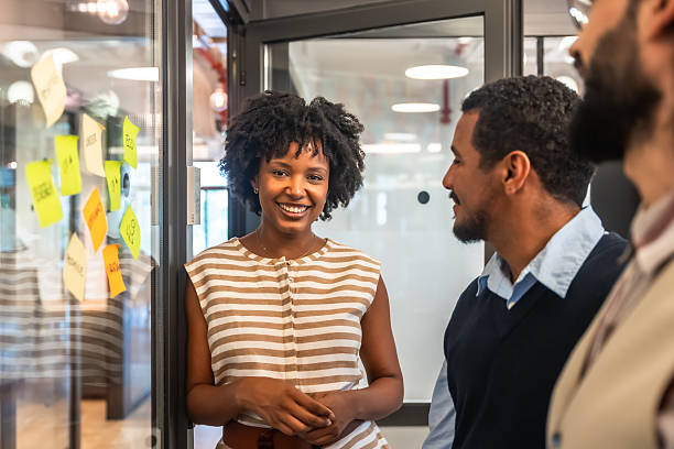 istock Diverse business colleagues collaborating in modern office or coworking space 2247758901